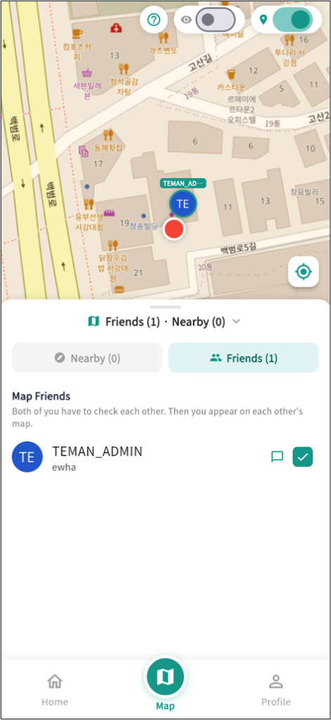TEMAN Map Feature